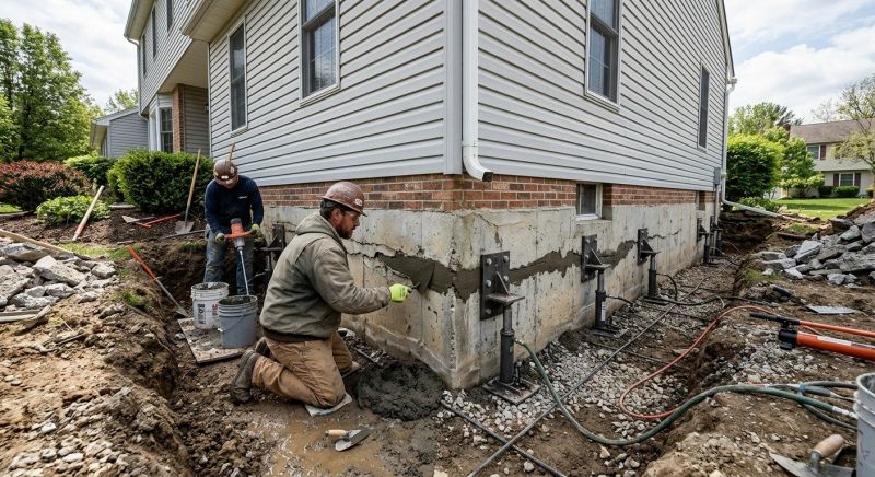 Basement Foundation Repair in Hershey, PA