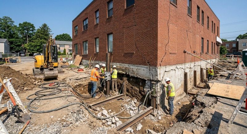 Building Foundation Repair in Dover, PA