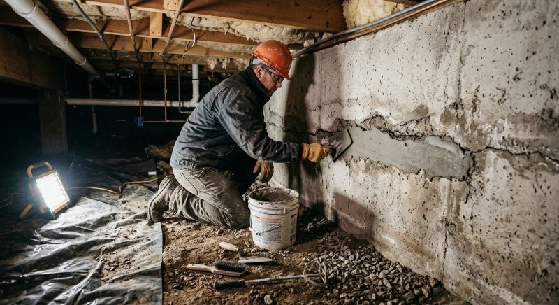 Cracked Foundation Repair in Hershey, PA