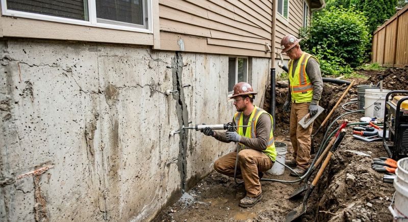 Cracked Foundation Repair in Lititz, PA