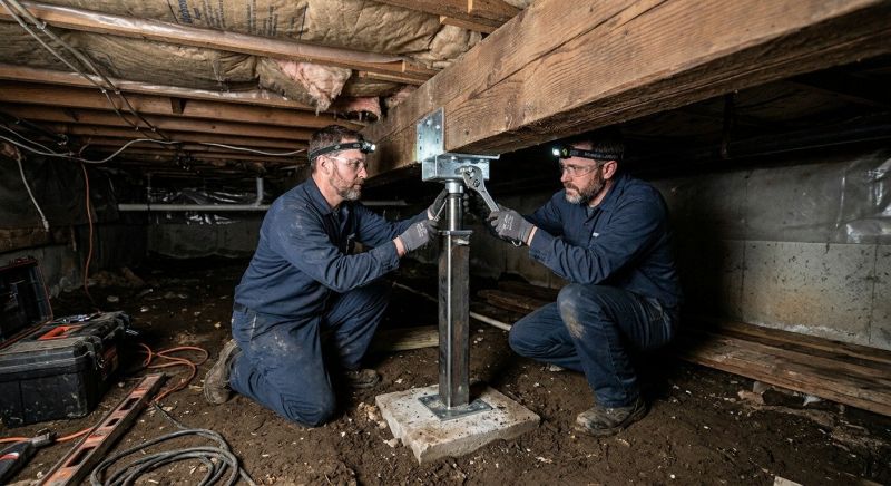 Crawl Space Leveling in Hershey, PA