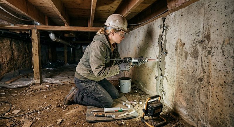 Crawlspace Foundation Repair in Mount Joy, PA
