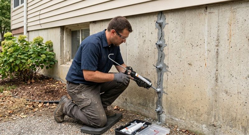 Foundation Crack Sealing in Hershey, PA
