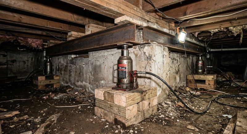 Foundation Jacking in Harrisburg, PA