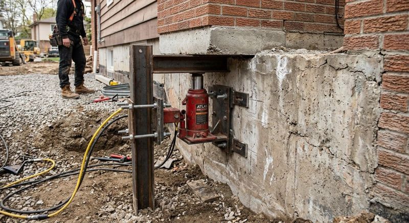 Foundation Jacking in Hummelstown, PA