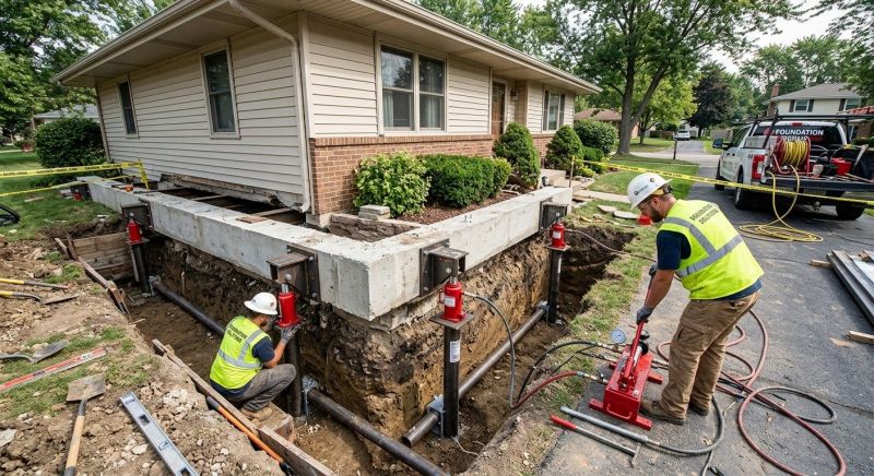 Foundation Jacking in Hershey, PA