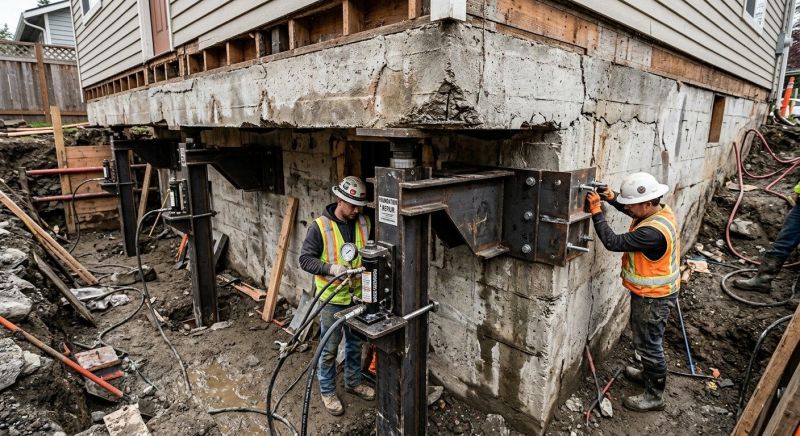 Foundation Lifting in Etters, PA