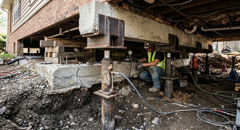 Foundation Lifting in Lebanon, PA