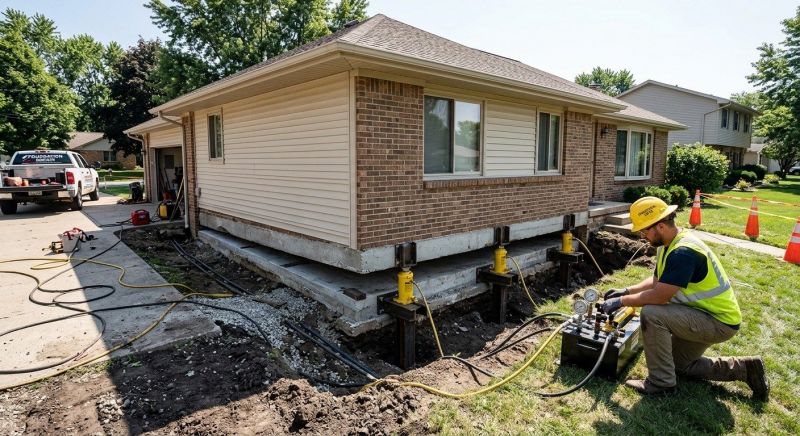 Foundation Lifting in Lititz, PA