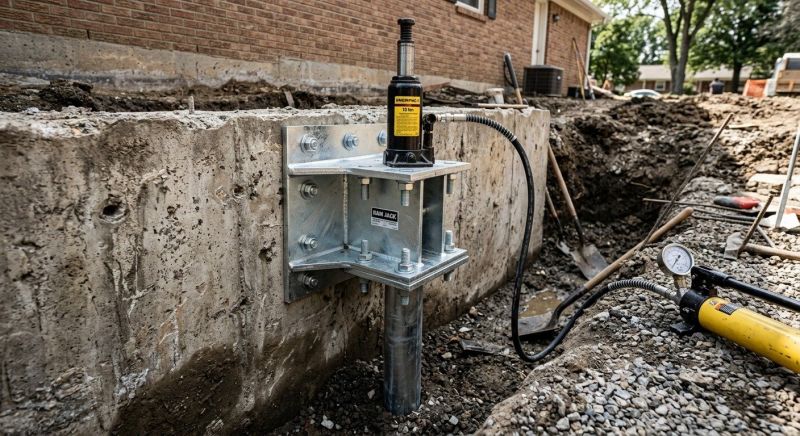 Foundation Pier Leveling in Hershey, PA