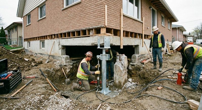 Foundation Pier Repair in Hershey, PA