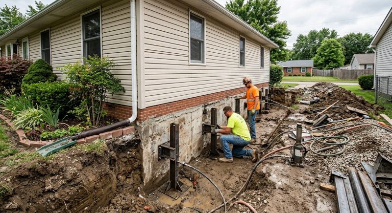 Foundation Stabilizing in Dover, PA