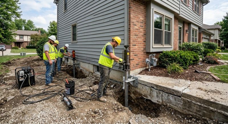 Foundation Stabilizing in Hummelstown, PA