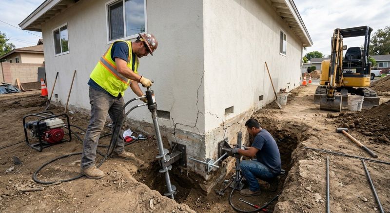 Foundation Stabilizing in Lancaster, PA