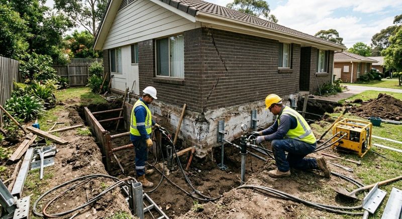 Foundation Stabilizing in Lewisberry, PA