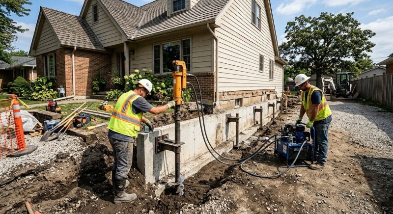 Foundation Stabilizing in Pine Grove, PA