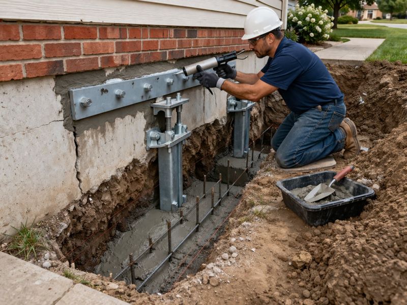 Foundation Structural Repair in Grantville, PA