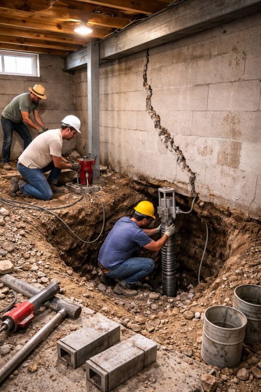 Foundation Structural Repair in Hummelstown, PA
