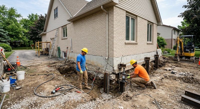 Helical Piers Installation in Hershey, PA