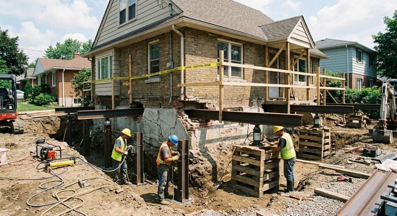 House Foundation Repair in Dillsburg, PA