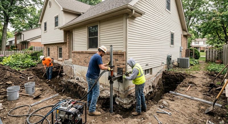 House Foundation Repair in Etters, PA
