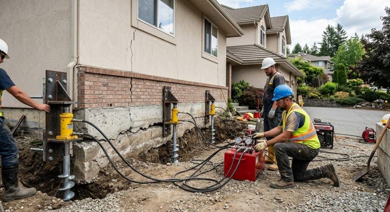 Sinking Foundation Lifting in Hershey, PA