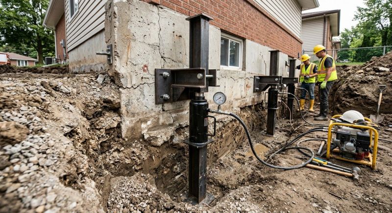 Sinking Foundation Lifting in Hershey, PA