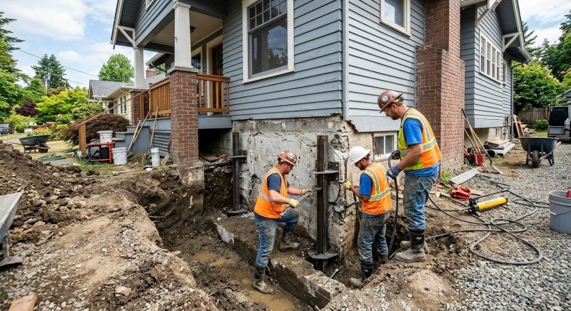 Sinking Foundation Repair in Hershey, PA
