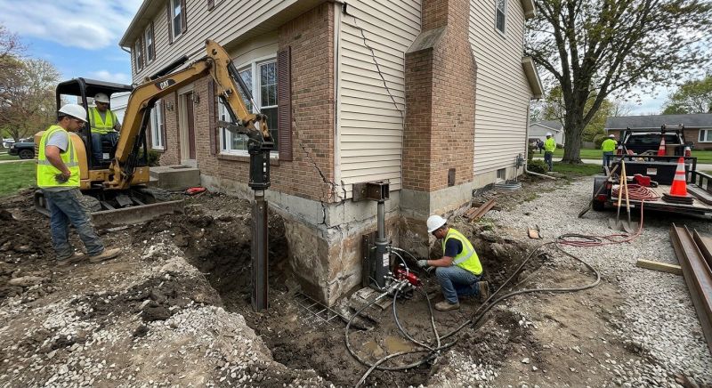 Sinking Foundation Repair in New Cumberland, PA