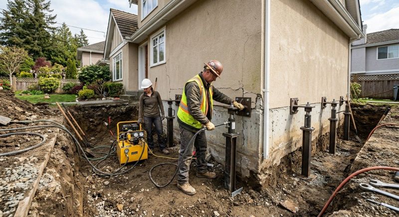Sinking Foundation Repair in York County, PA